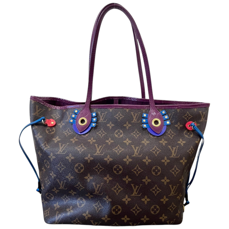 Women's Monogram Totem Neverfull MM Handbag Brown