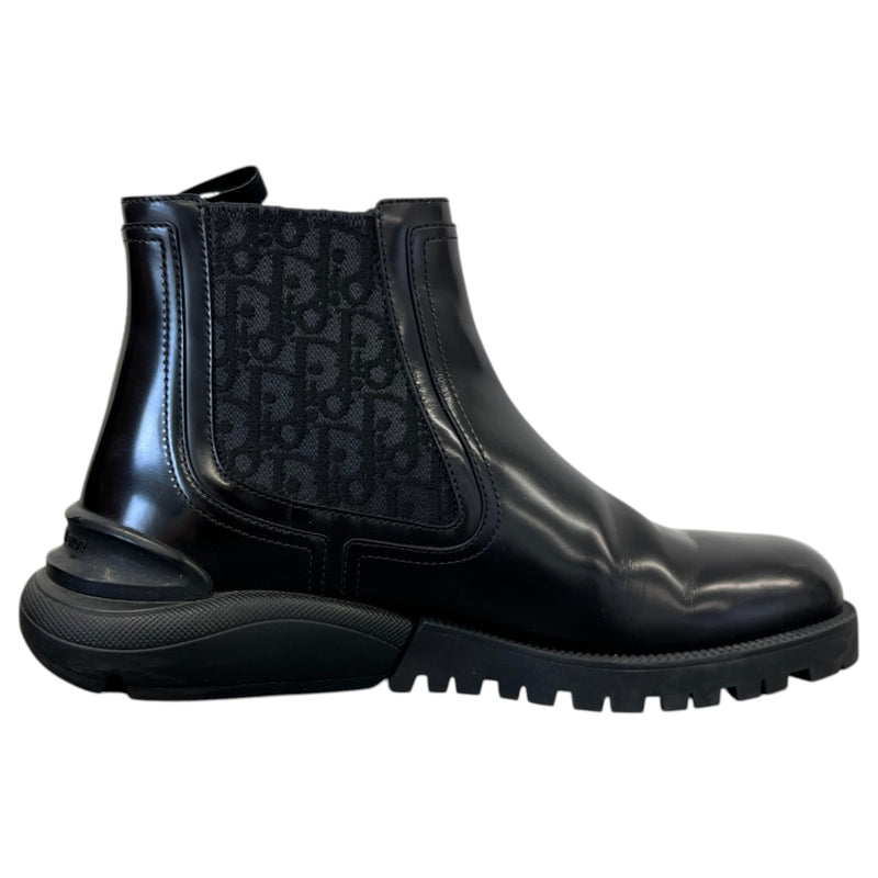 Men's Oblique Combat Chelsea Boots Black Size UK 6.5 / EU 40.5