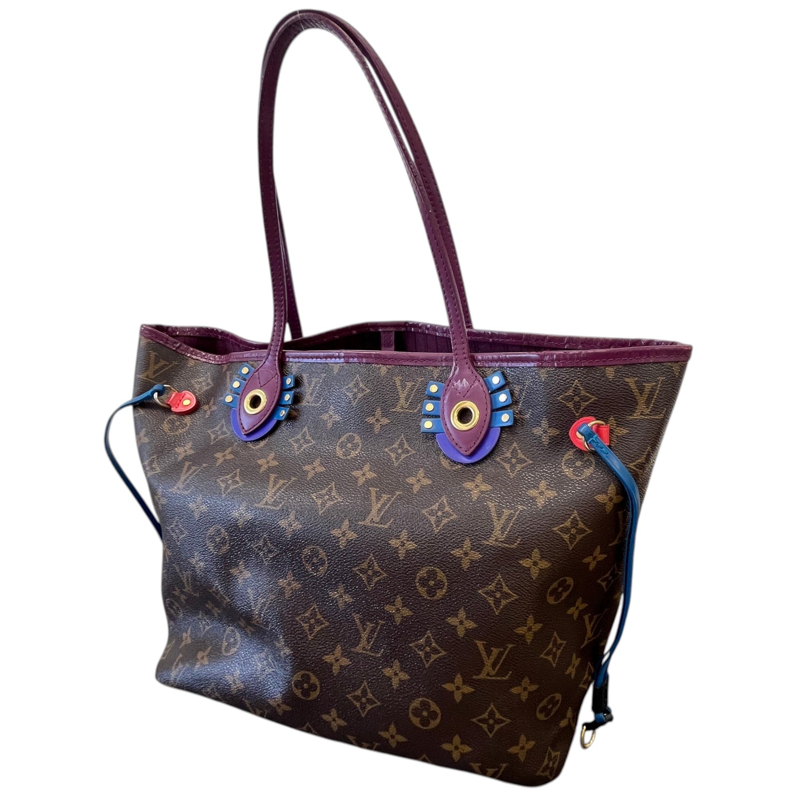 Women's Monogram Totem Neverfull MM Handbag Brown - Photo 4