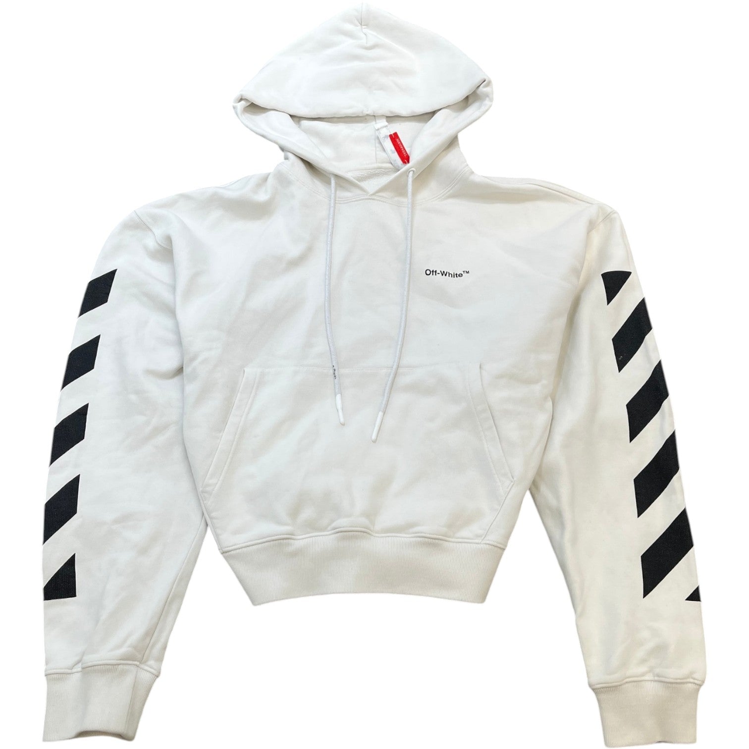 Men's Logo Print Hoodie White Size L - Photo 1