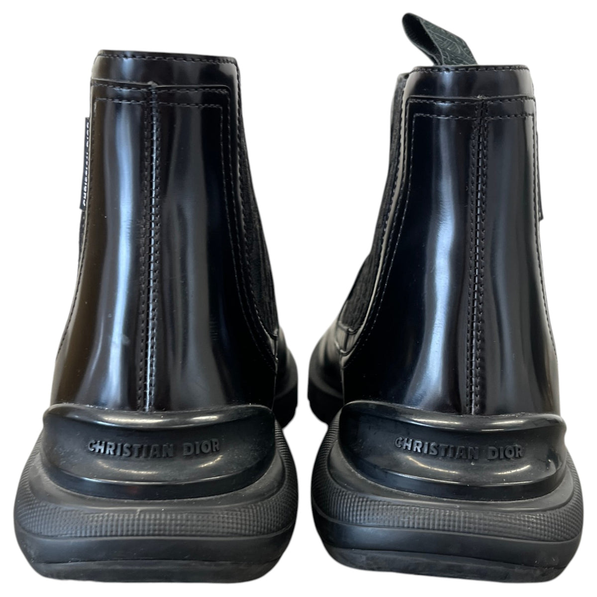 Men's Oblique Combat Chelsea Boots Black Size UK 6.5 / EU 40.5 - Photo 7