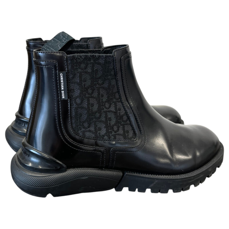 Men's Oblique Combat Chelsea Boots Black Size UK 6.5 / EU 40.5