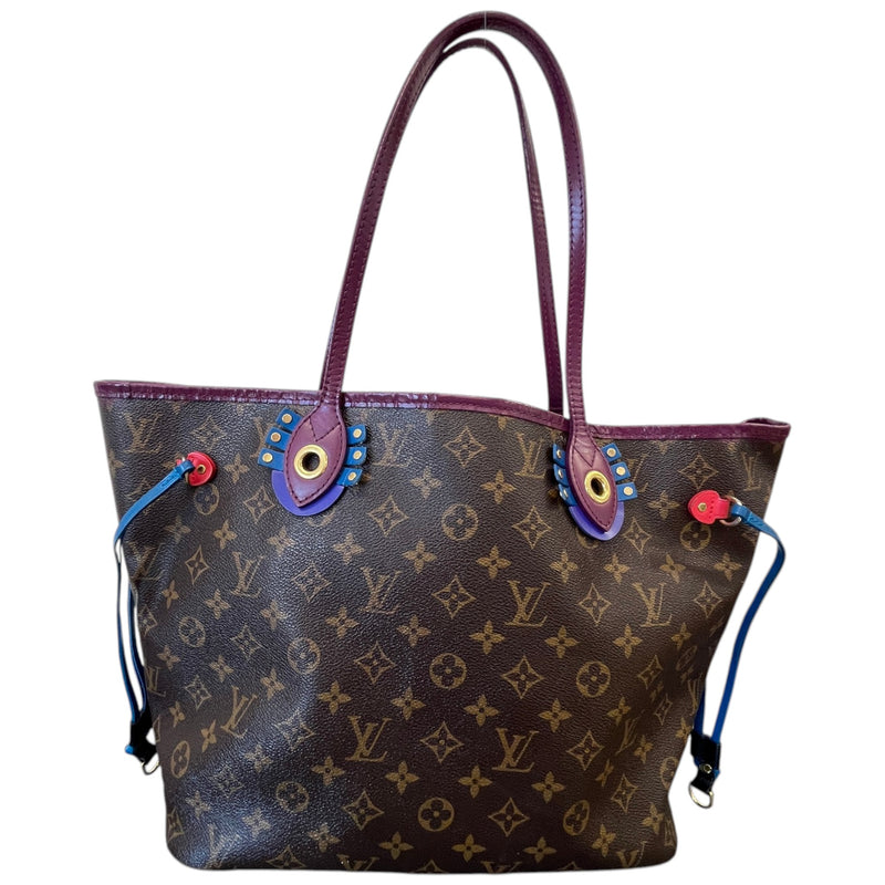 Women's Monogram Totem Neverfull MM Handbag Brown