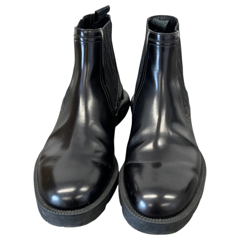 Men's Oblique Combat Chelsea Boots Black Size UK 6.5 / EU 40.5