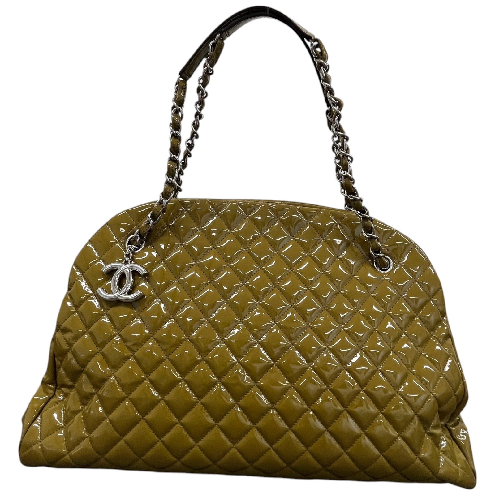 Women's Large Just Mademoiselle Bowling Olive Bag Green - Photo 1