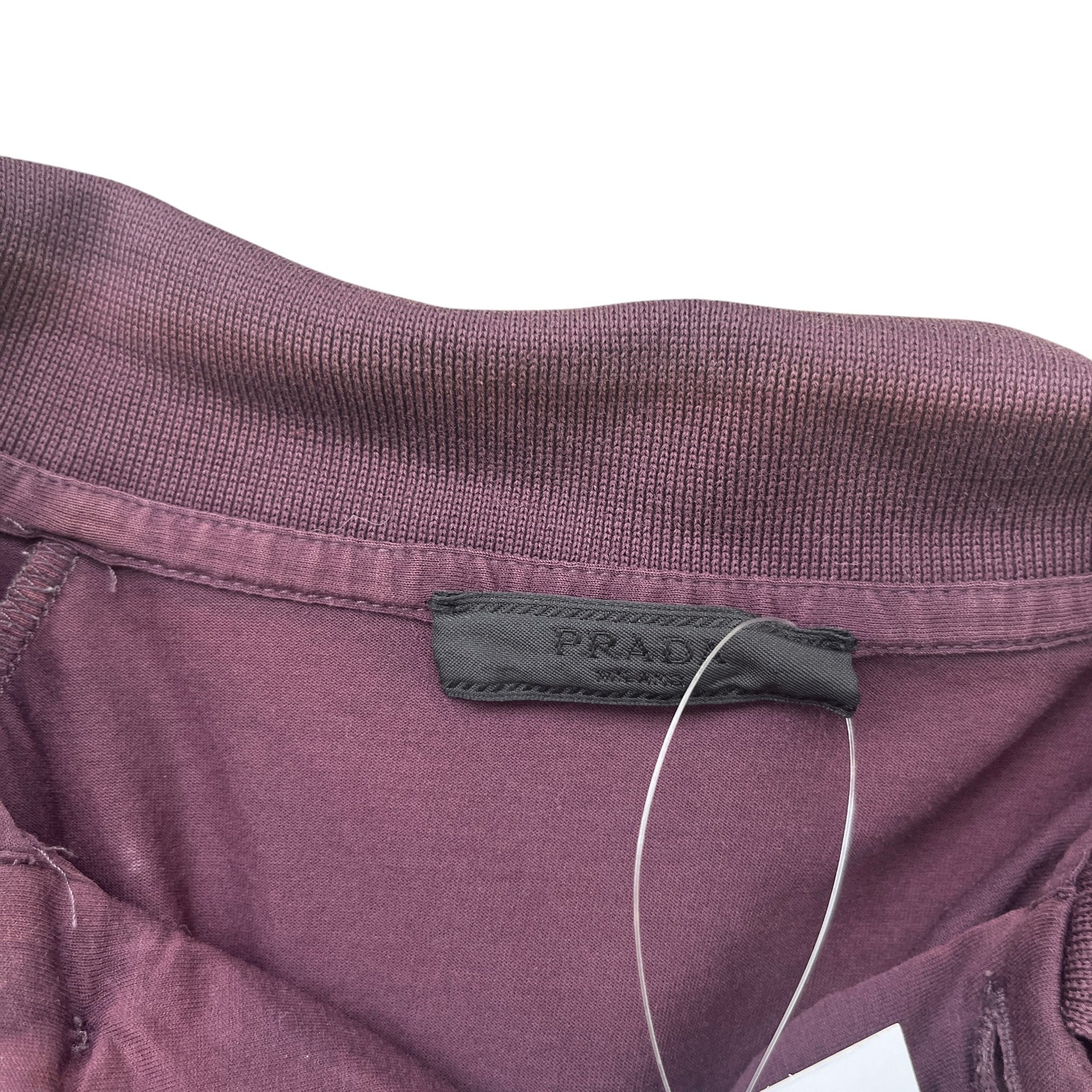 Men's Linear Rosa Polo Shirt Burgundy Size L - Photo 8