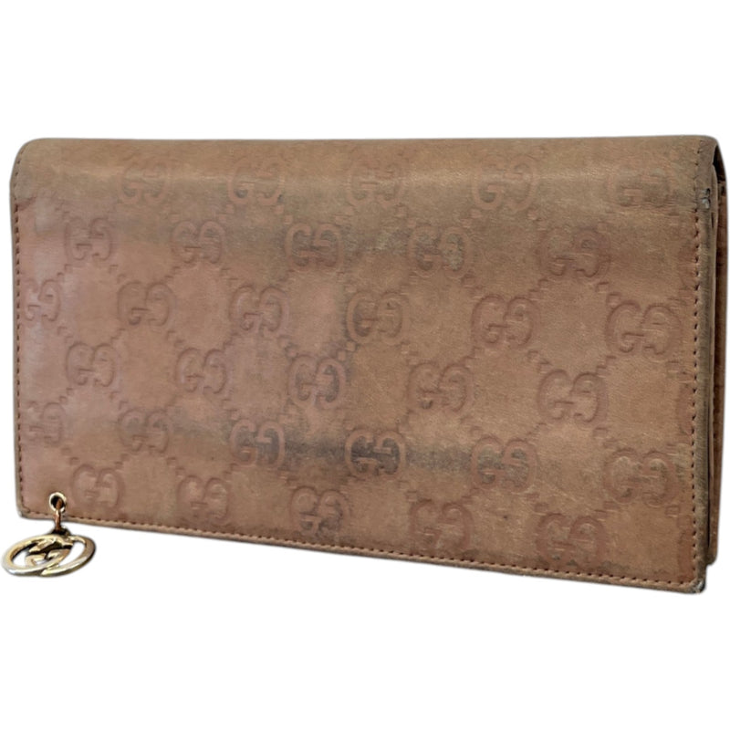 Women's Guccissima Continental Wallet Beige