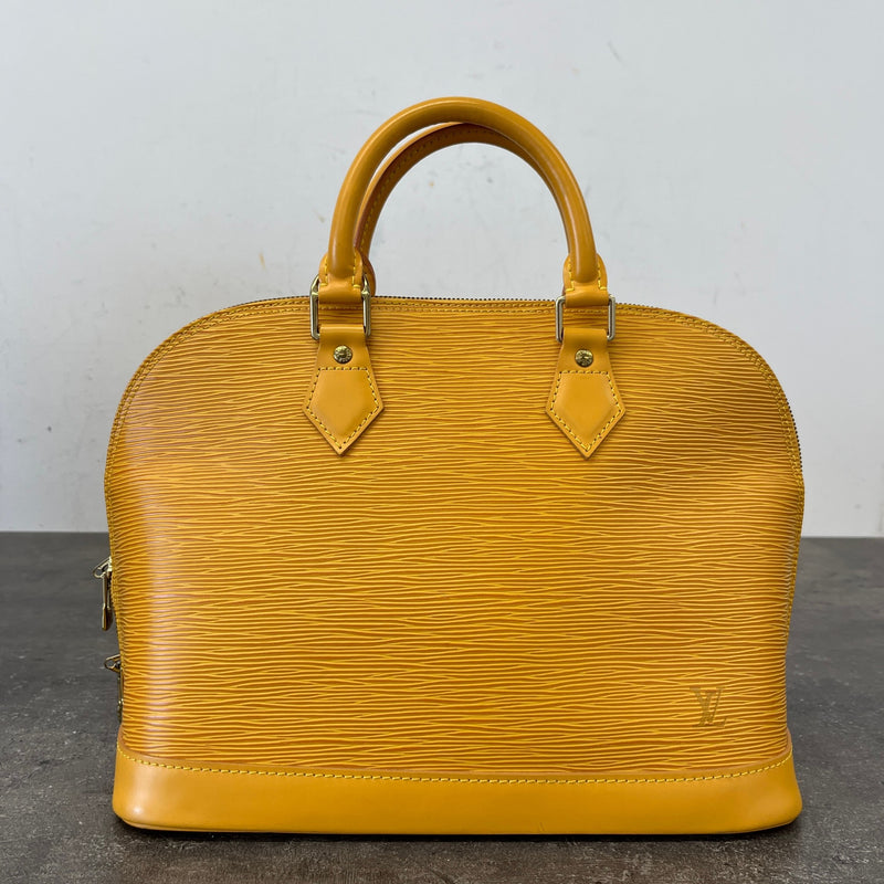 Women's Epi Leather Alma PM Handbag Yellow