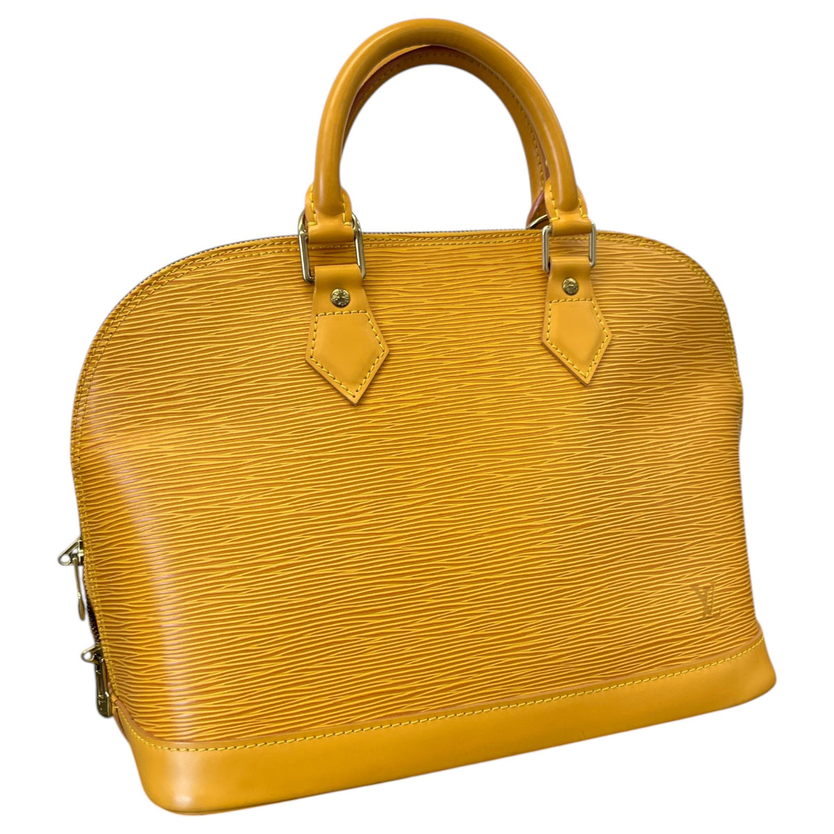 Women's Epi Leather Alma PM Handbag Yellow - Photo 4