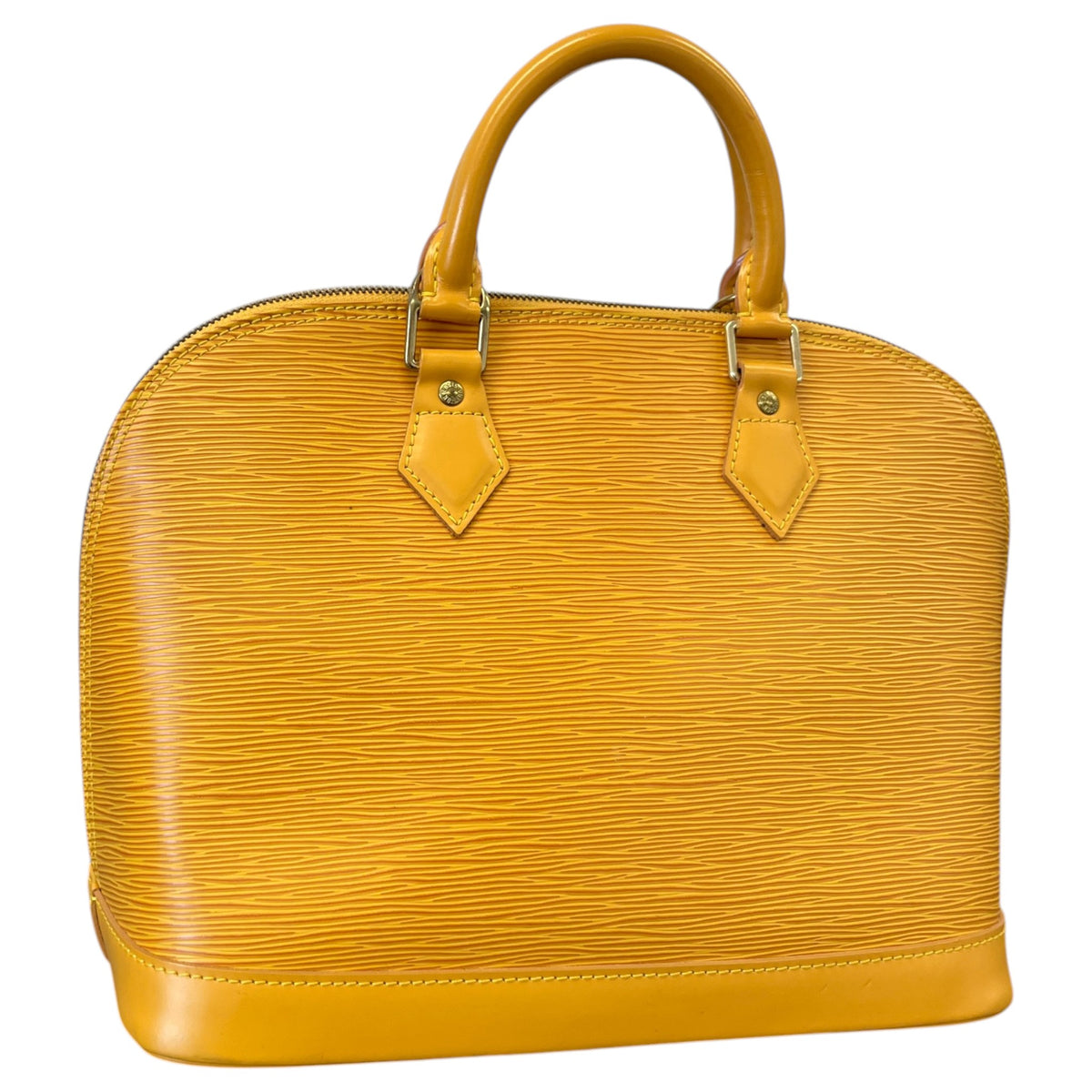Women's Epi Leather Alma PM Handbag Yellow - Photo 3