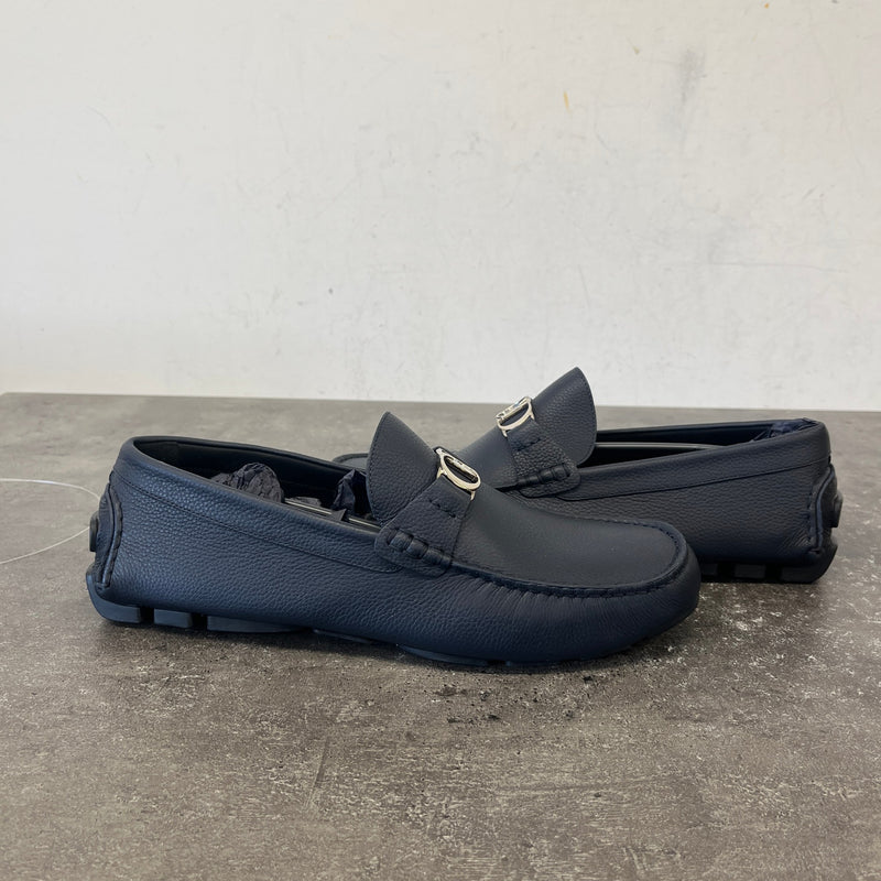 Men's Calfskin Odéon Loafers Navy Size UK 10 / EU 44