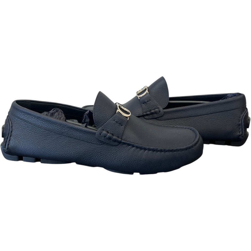 Men's Calfskin Odéon Loafers Navy Size UK 10 / EU 44