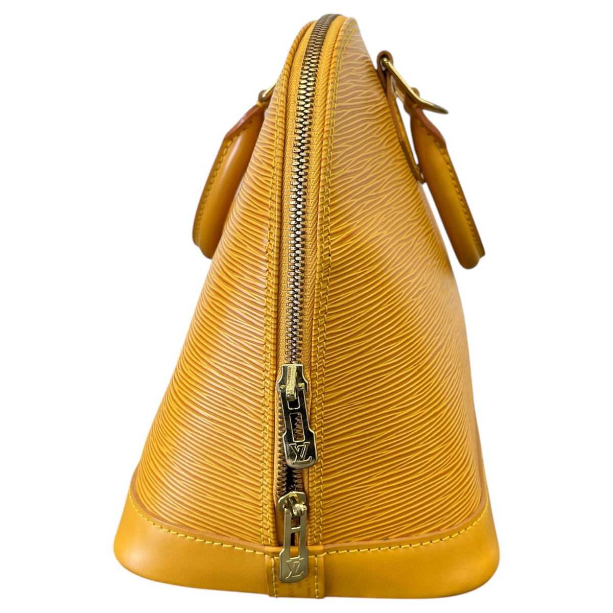 Women's Epi Leather Alma PM Handbag Yellow - Photo 7