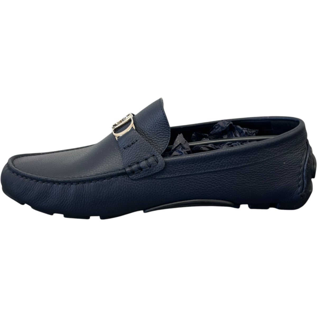 Men's Calfskin Odéon Loafers Navy Size UK 10 / EU 44 - Photo 3