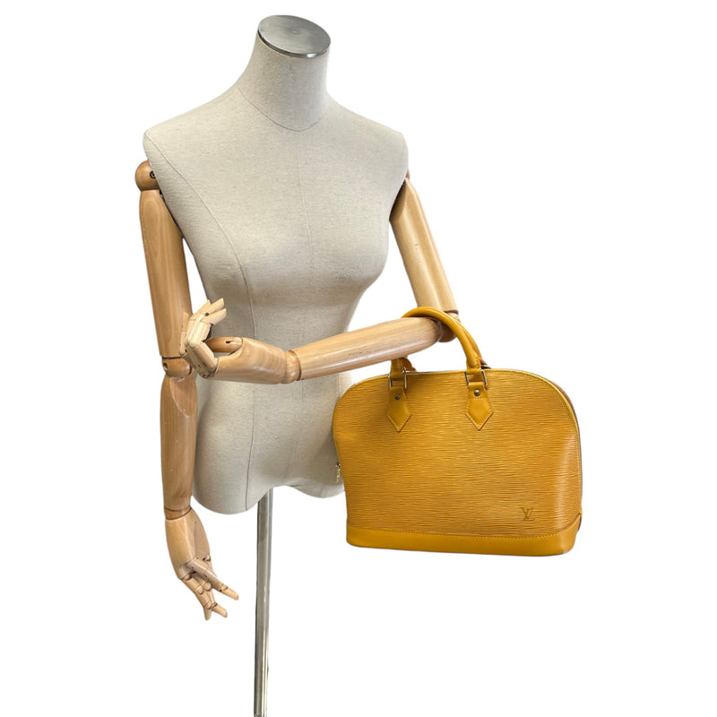 Women's Epi Leather Alma PM Handbag Yellow