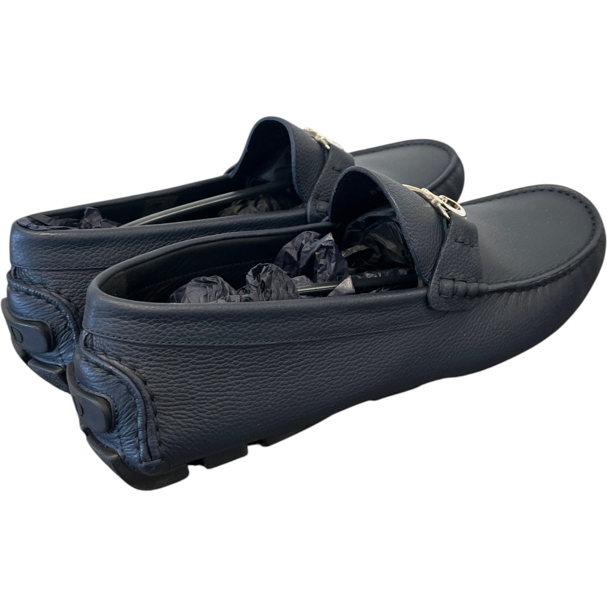 Men's Calfskin Odéon Loafers Navy Size UK 10 / EU 44 - Photo 7