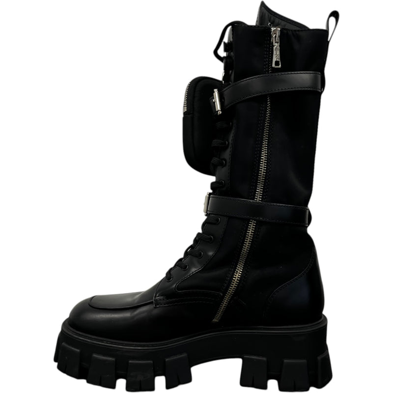 Women's Monolith Biker Boots Black Size EU 38.5 / UK 5.5