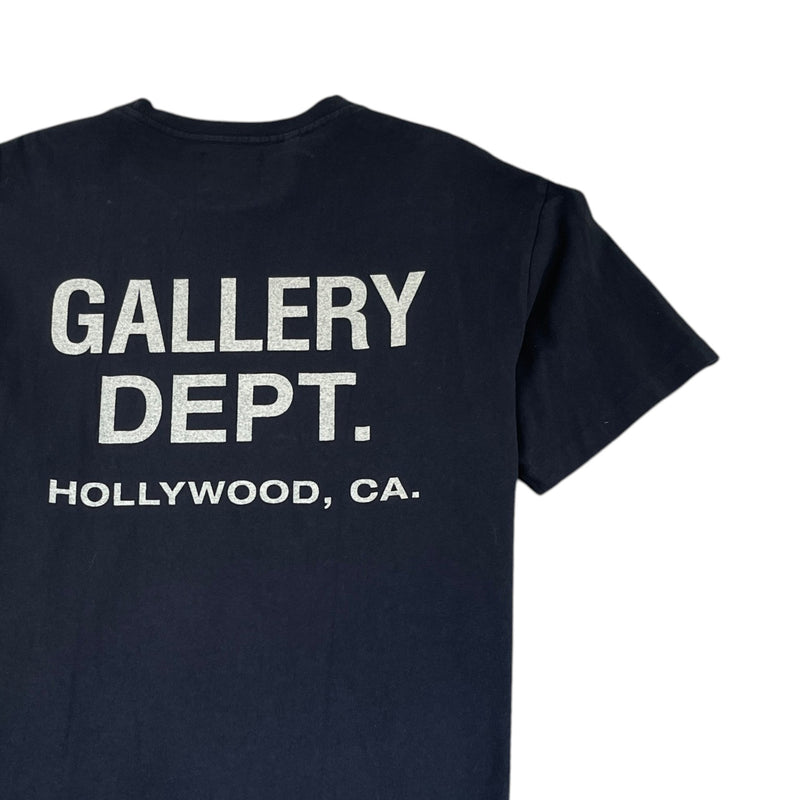 Men's Logo Print T-Shirt Navy Size L