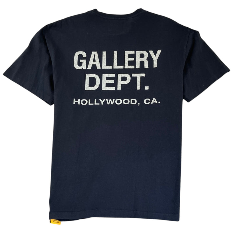 Men's Logo Print T-Shirt Navy Size L
