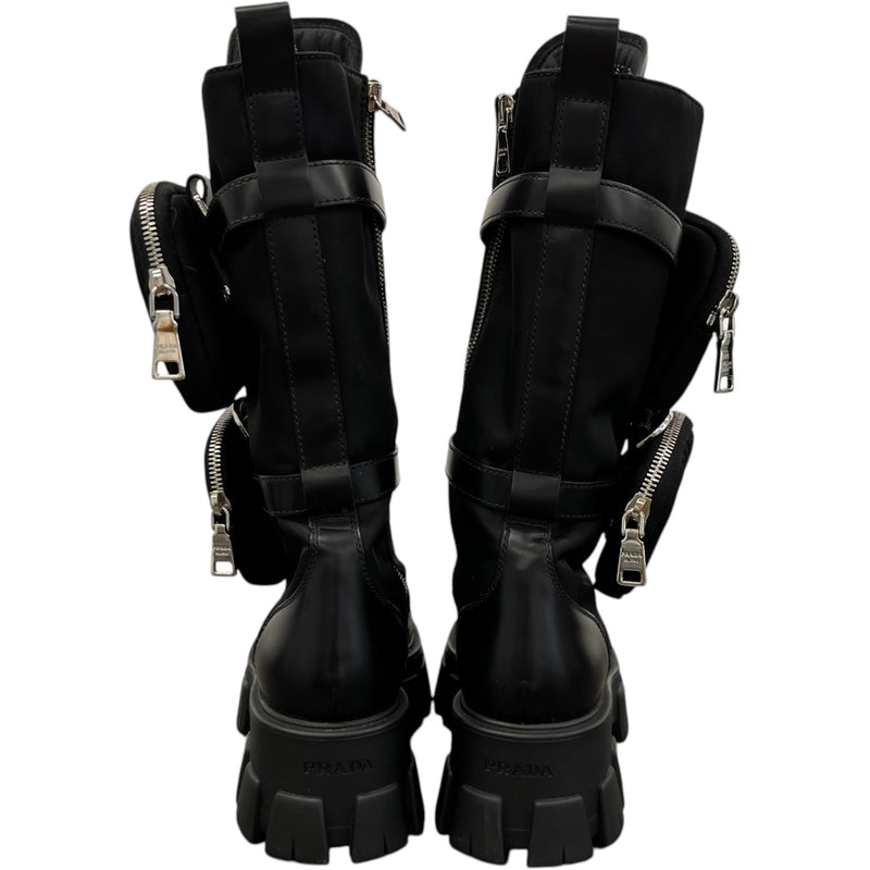 Women's Monolith Biker Boots Black Size EU 38.5 / UK 5.5