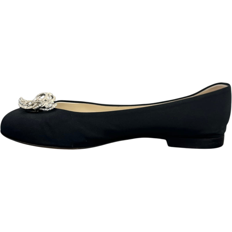 Women's Grosgrain Cap Toe Logo Mules Black Size EU 38 / UK 5