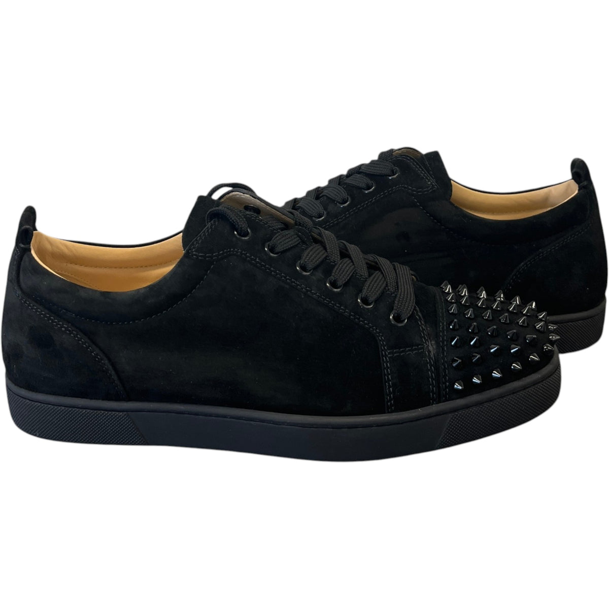 Men's Louis Junior Spikes Flat Low Trainers Black Size UK 10 / EU 44 - Photo 2