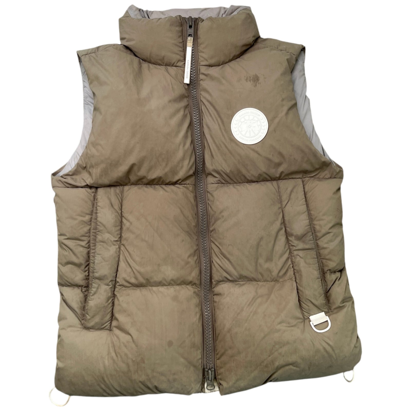Men's Lawrence Puffer Gilet Khaki Size S - Photo 1