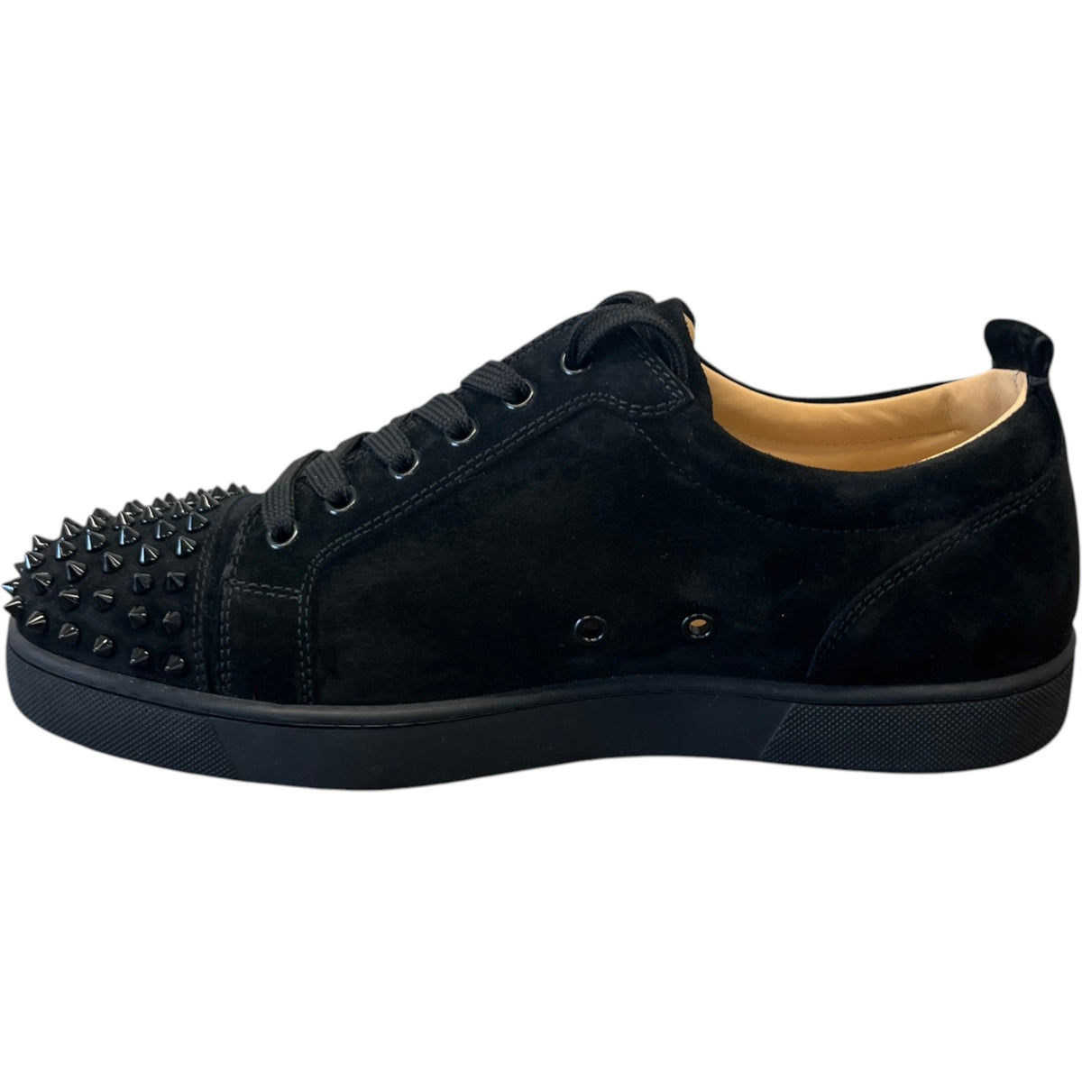 Men's Louis Junior Spikes Flat Low Trainers Black Size UK 10 / EU 44 - Photo 3