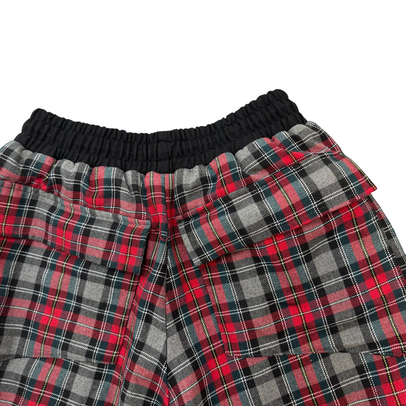 Men's Plaid Flannel Shorts Red Size XS / W28