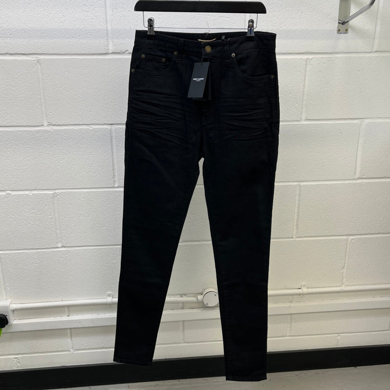 Men's Skinny Fit Jeans Black Size Waist 31"