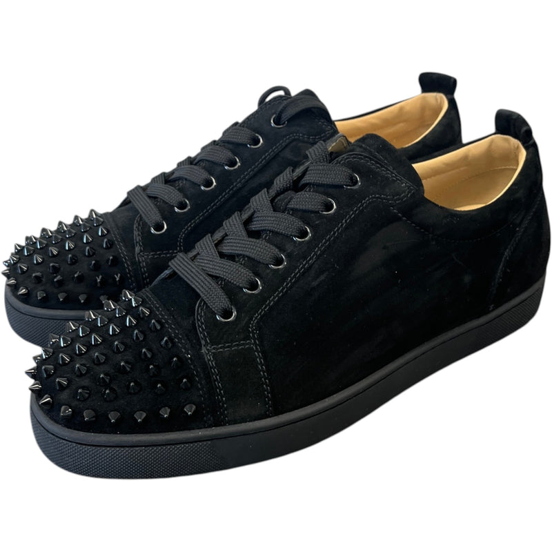 Men's Louis Junior Spikes Flat Low Trainers Black Size UK 10 / EU 44
