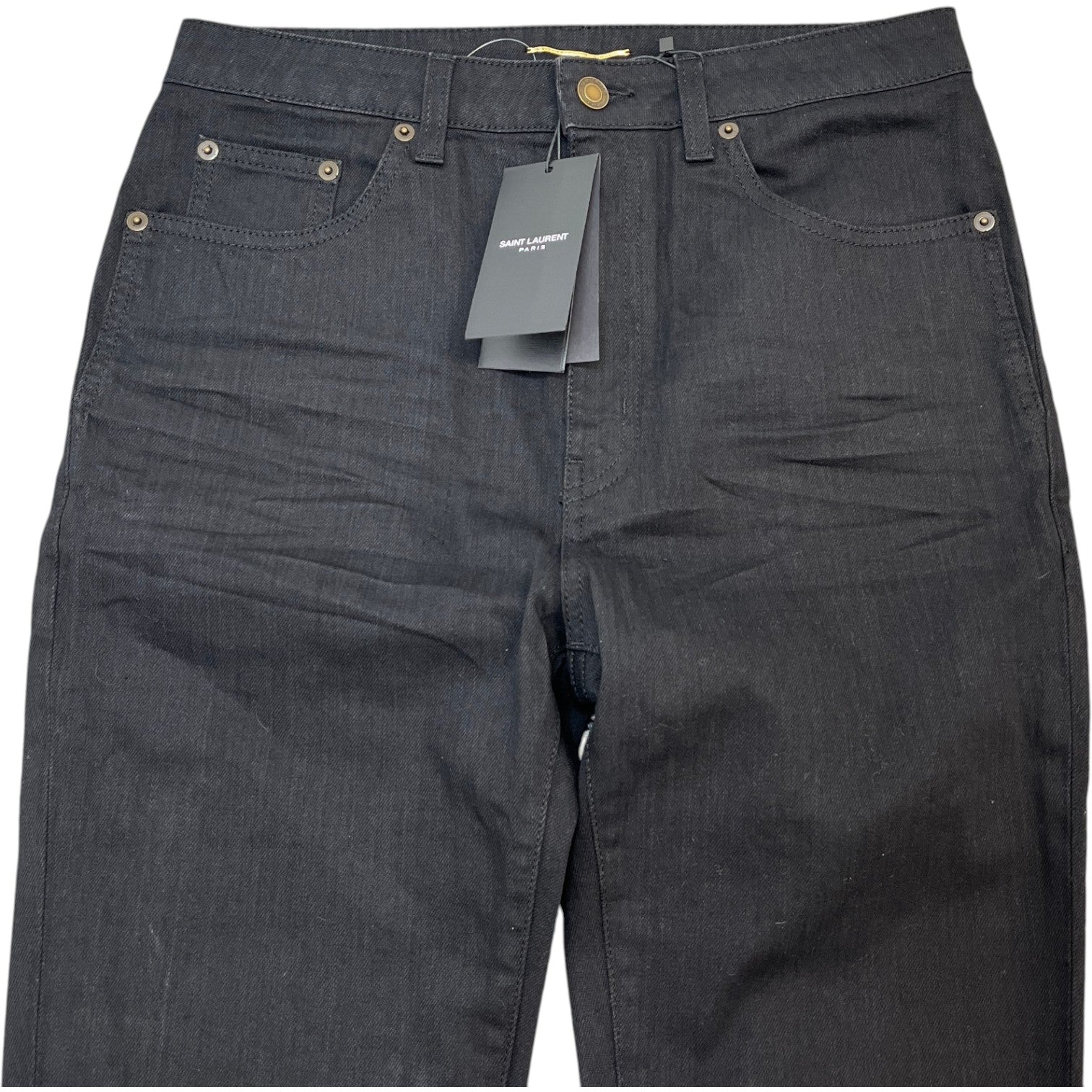 Men's Skinny Fit Jeans Black Size Waist 31" - Photo 5