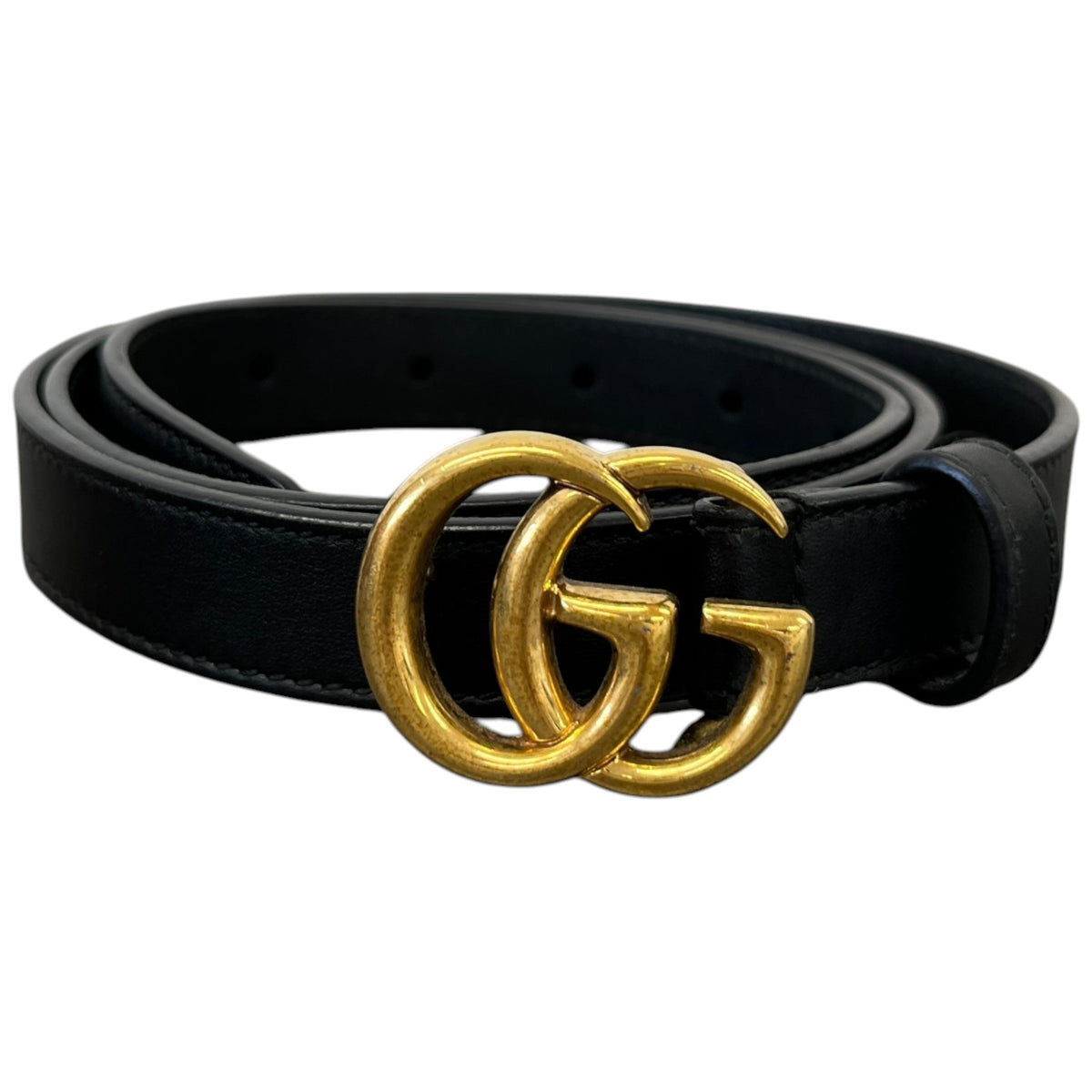 Women's GG Marmont Belt Black Size W34 - Photo 1