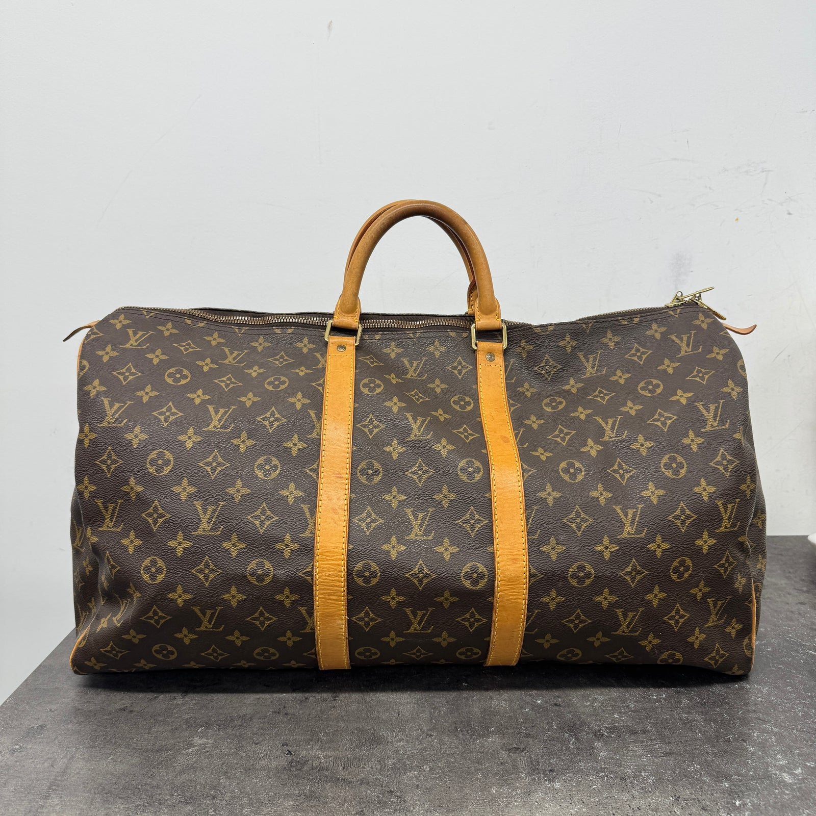 Women's Keepall 55 Bag Brown - Photo 12