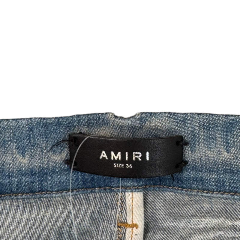 Men's Old English Logo Skinny Jeans Blue Size XL / W36