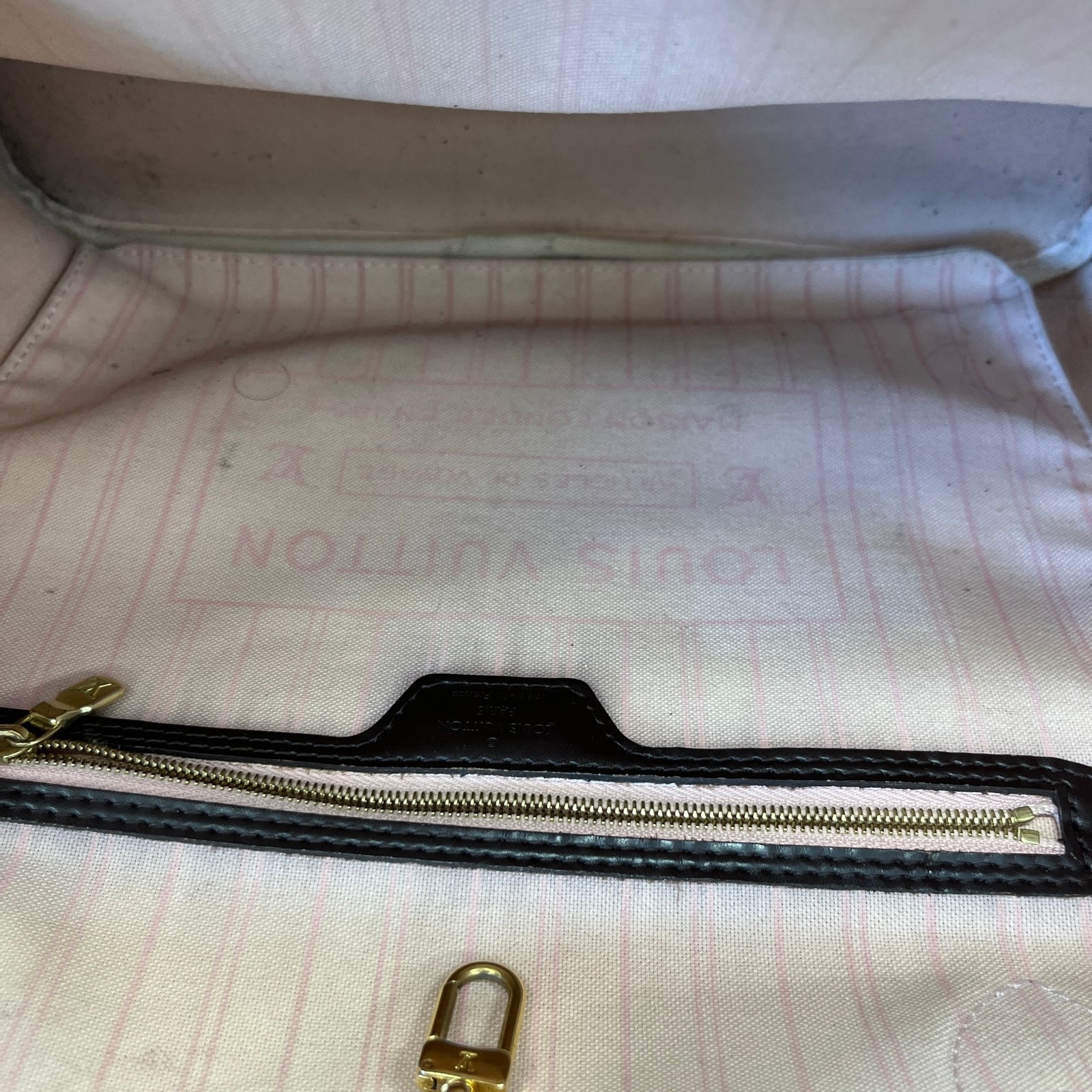 Women's Damier Ebene Neverfull MM Bag Brown - Photo 13