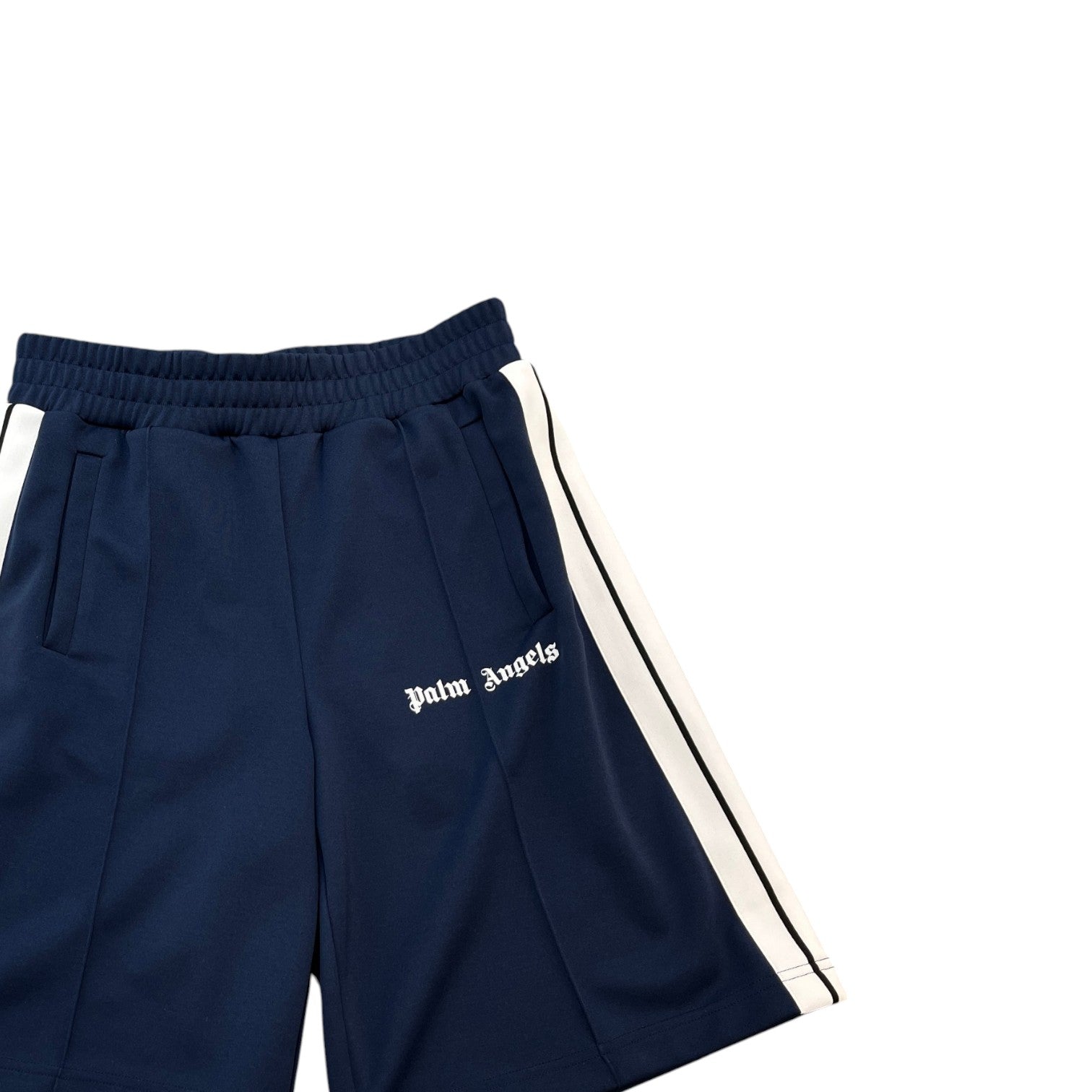 Men's Logo Print Shorts Navy Size M - Photo 3