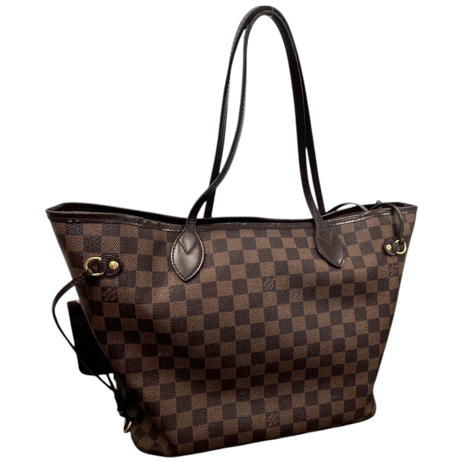 Women's Damier Ebene Neverfull MM Bag Brown - Photo 8