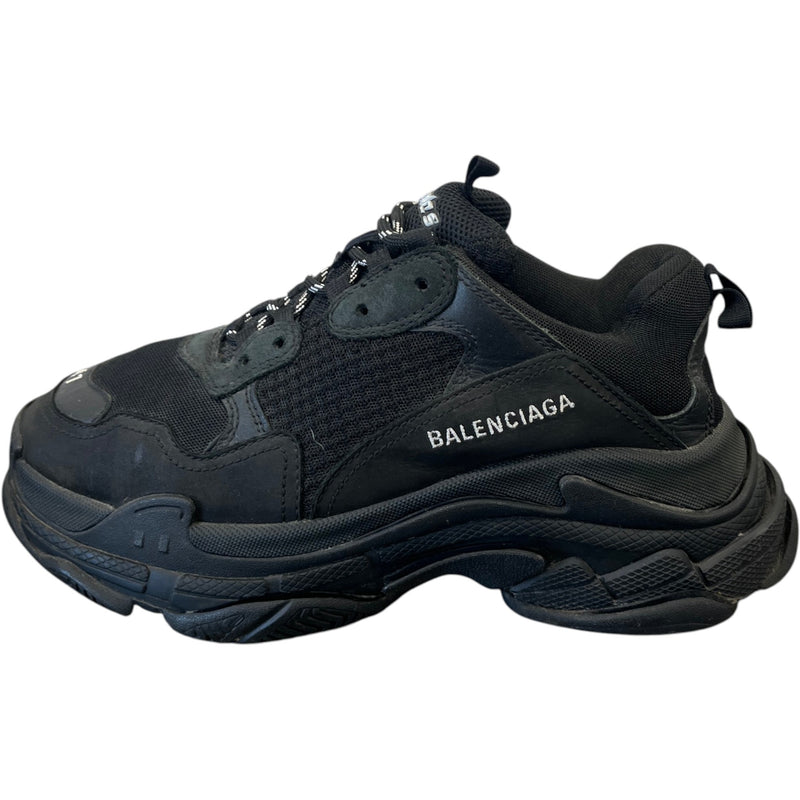 Men's Triple S Low Trainers Black Size UK 7 / EU 41