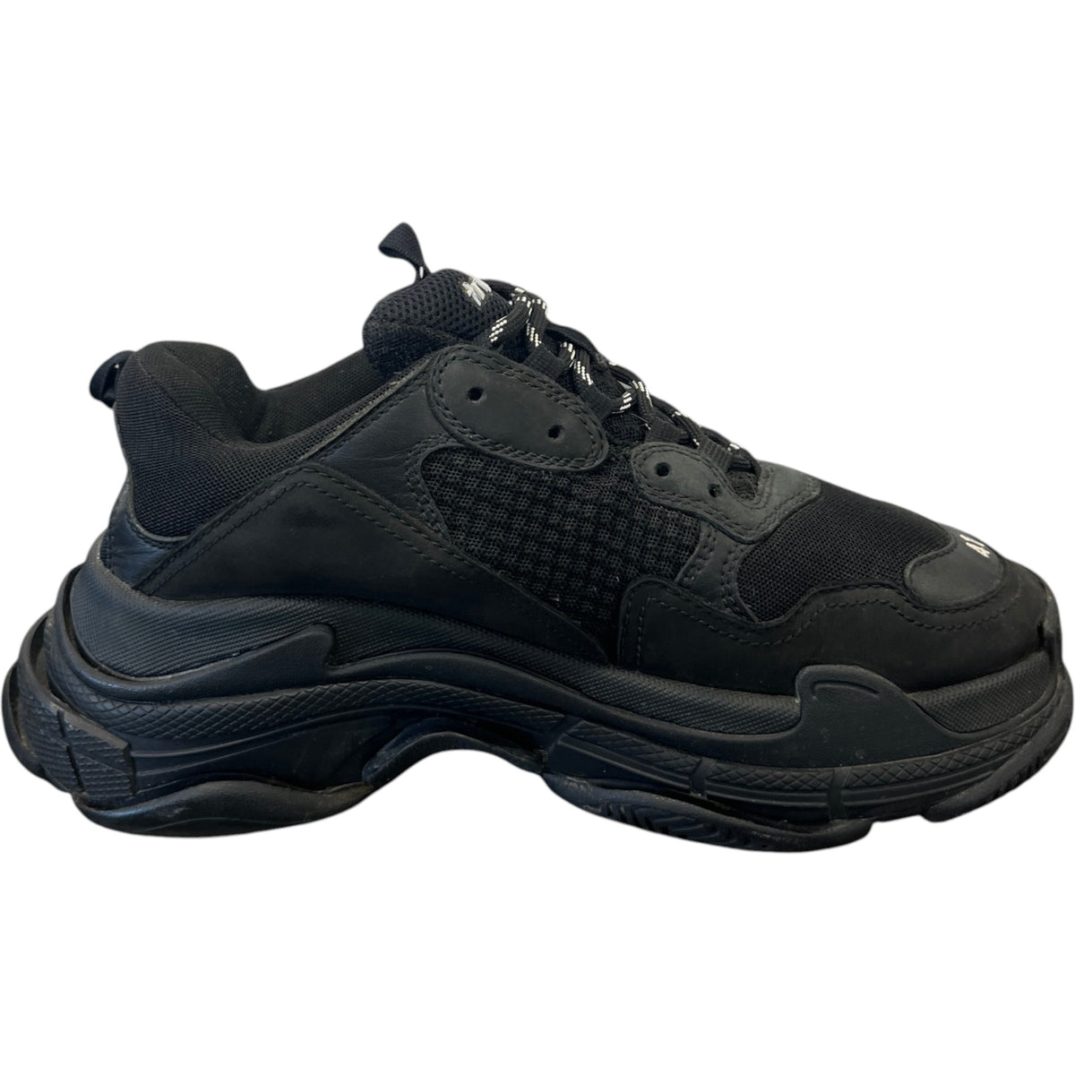 Men's Triple S Low Trainers Black Size UK 7 / EU 41 - Photo 4