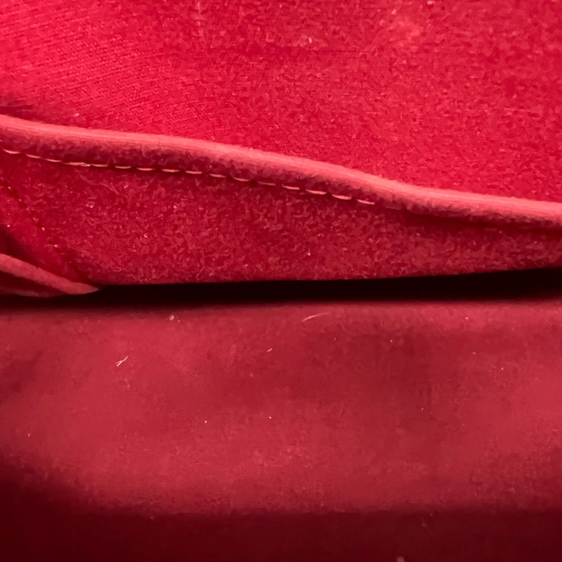 Women's Vernis Leather Bellevue PM Handbag Red