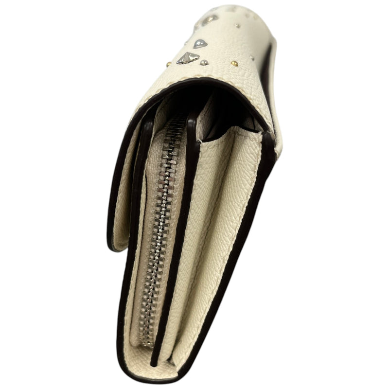 Women's Embellished Envelope Wallet White