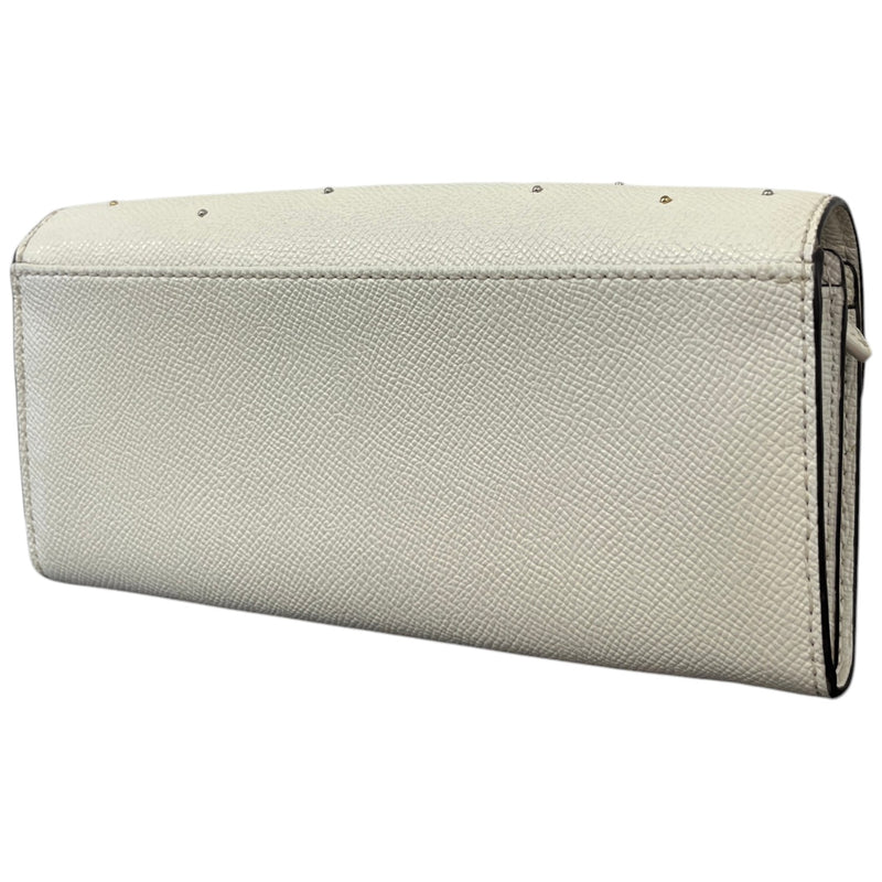 Women's Embellished Envelope Wallet White