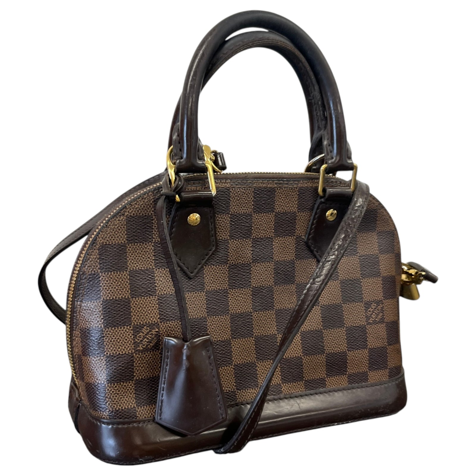 Women's Damier Ebene Alma Bb Bag Brown - Photo 4