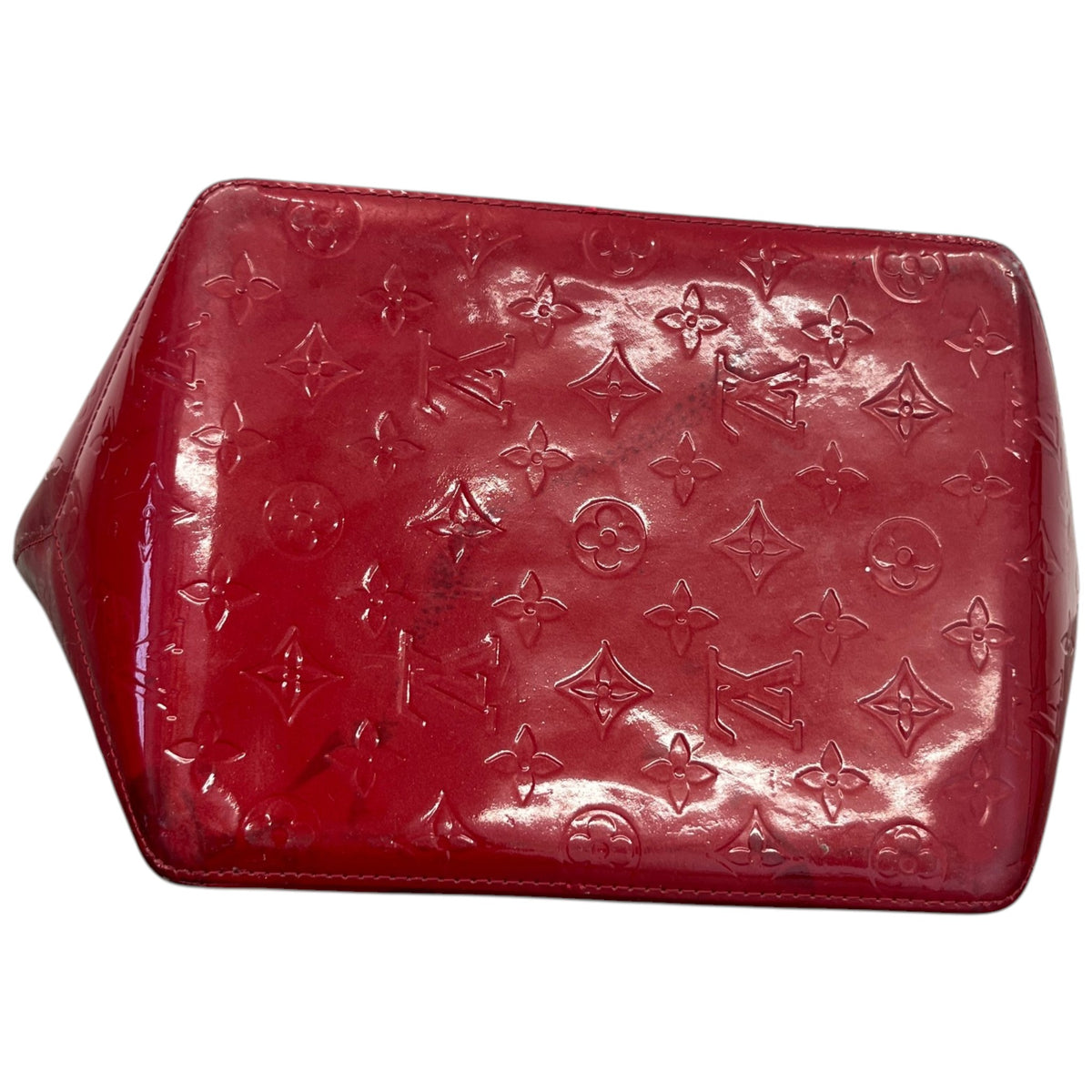 Women's Vernis Leather Bellevue PM Handbag Red - Photo 10