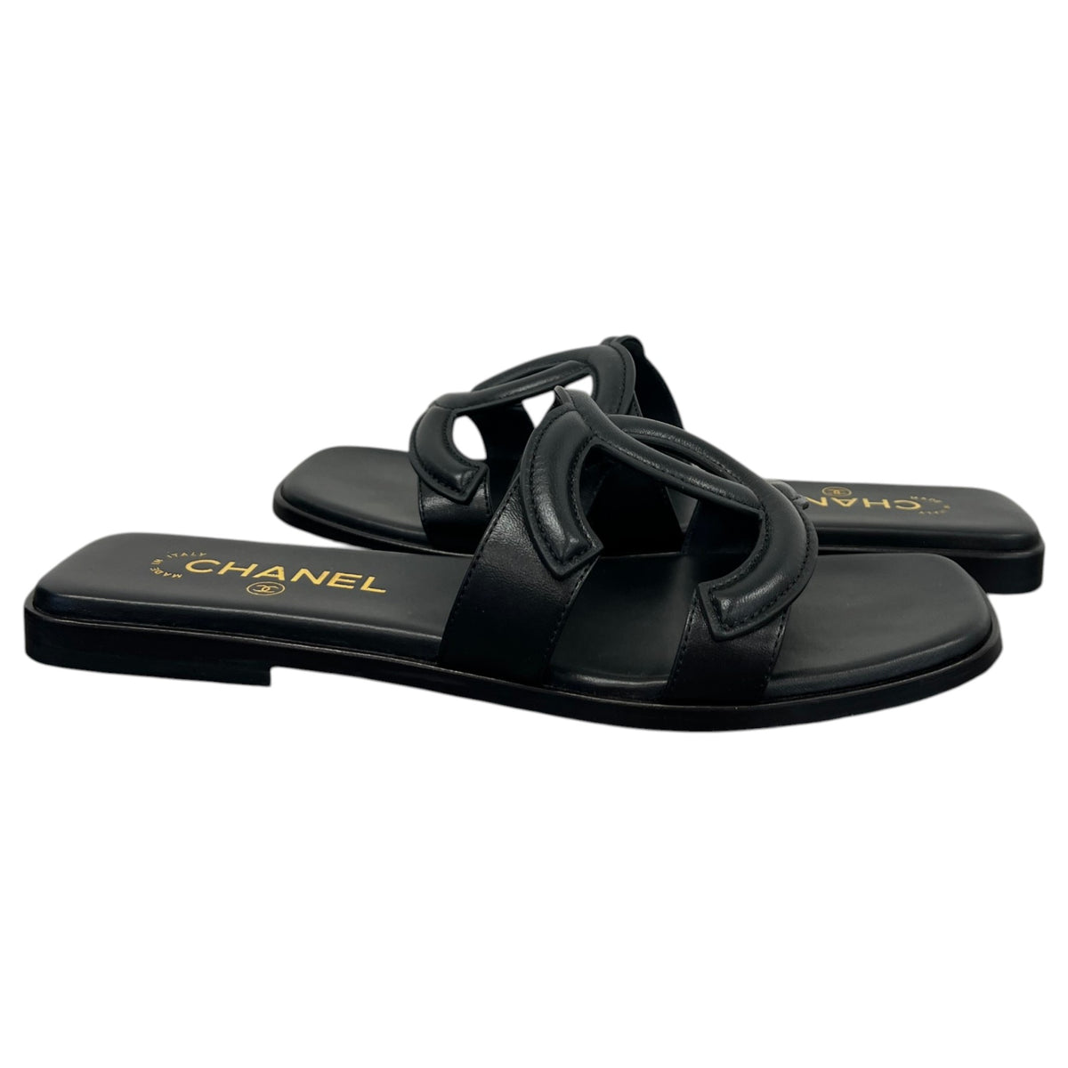 Women's Interlocking CC Sandals Black Size UK 5.5 / EU 38.5 - Photo 3