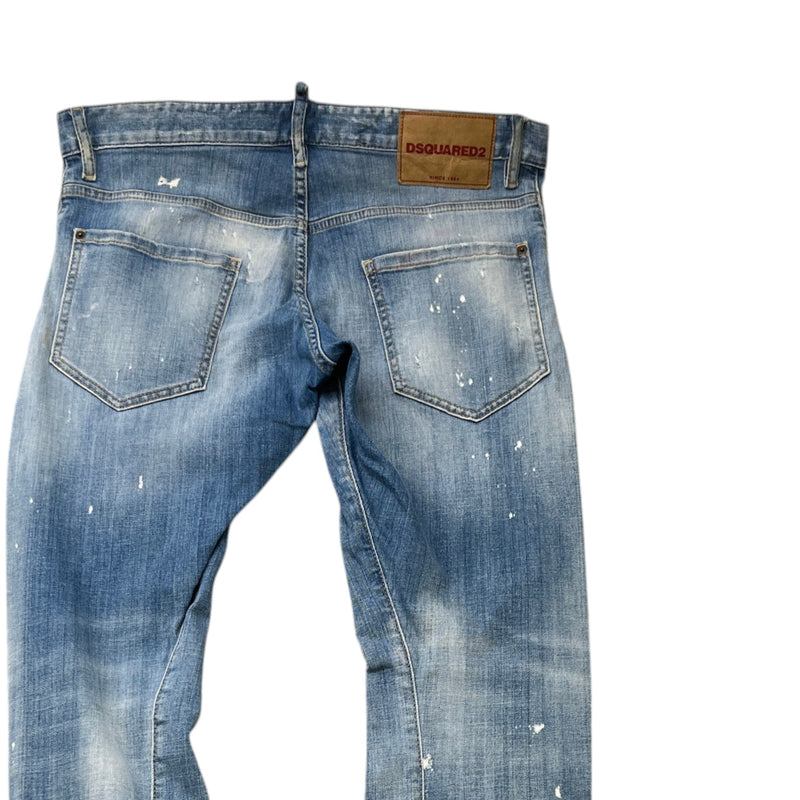 Men's Cool Guy Distressed Jeans Blue Size L / W34