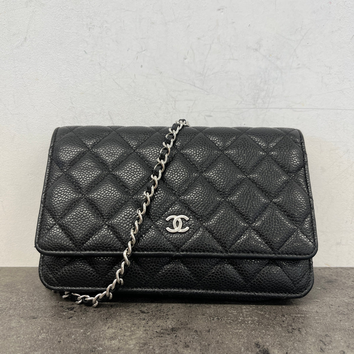 Women's Classic Wallet On Chain Crossbody Bag Black - Photo 13