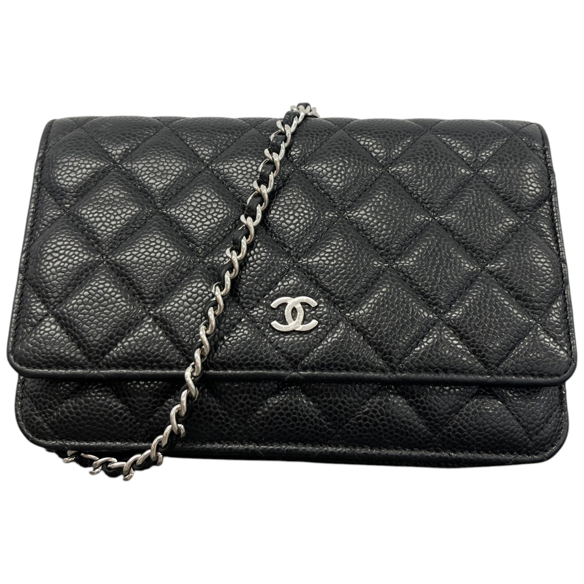 Women's Classic Wallet On Chain Crossbody Bag Black - Photo 1