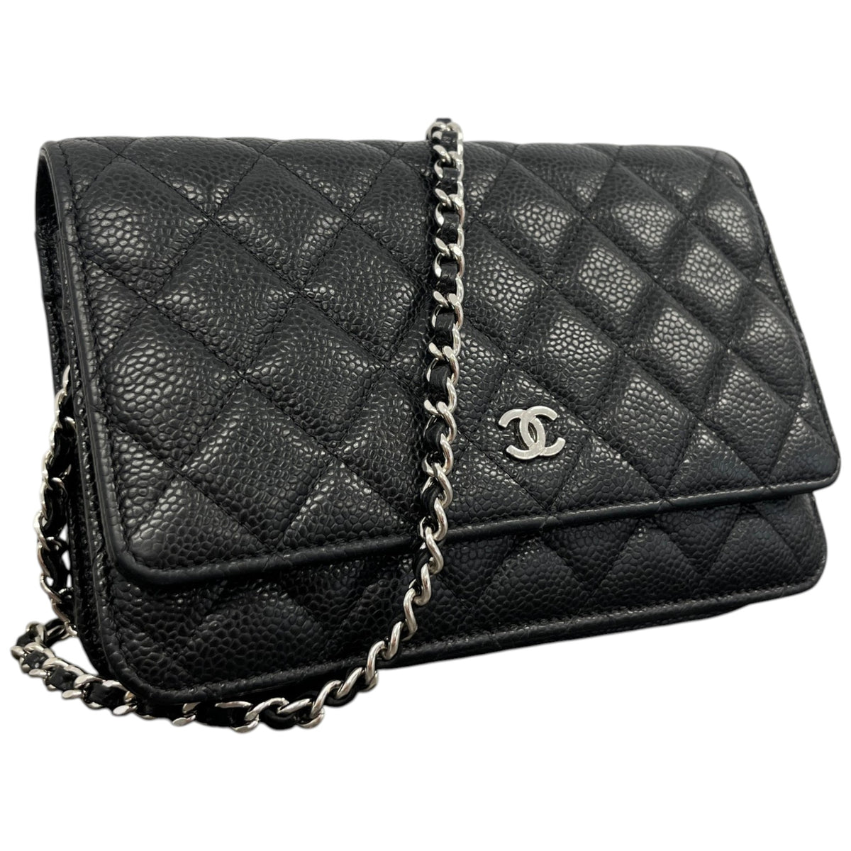 Women's Classic Wallet On Chain Crossbody Bag Black - Photo 4